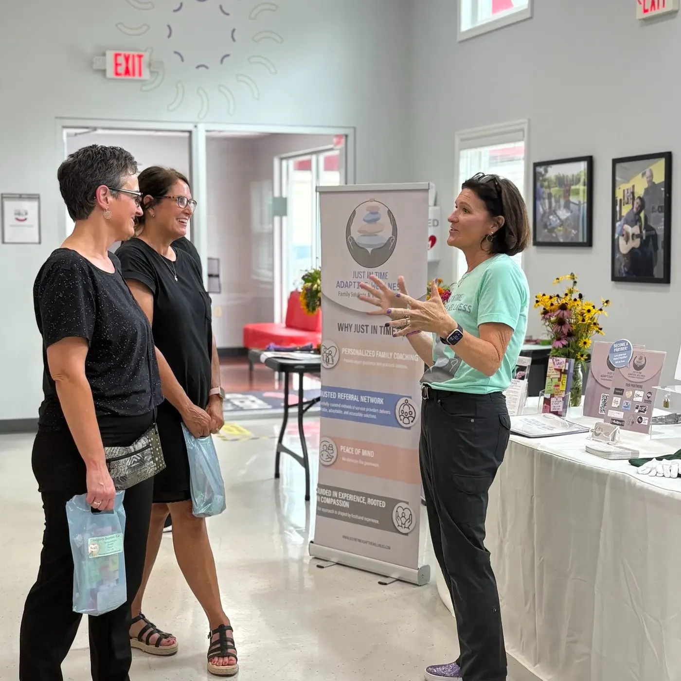 Dana Spradling at a family resource event